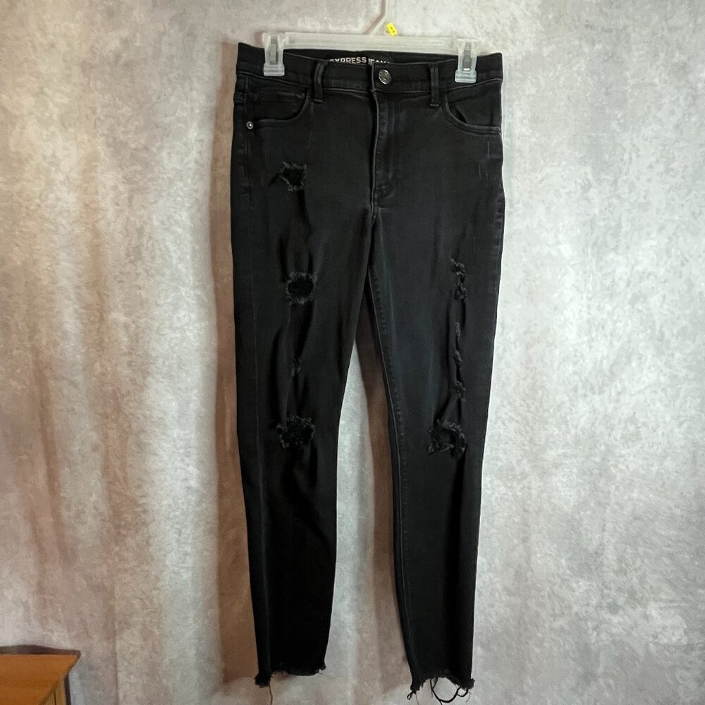 Women's Express Black Ankle High Rise Jeans size 6